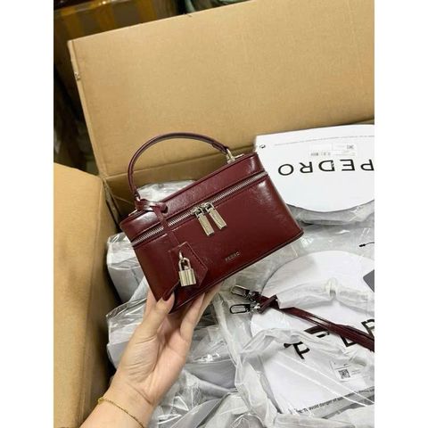 Túi Cốp Dẹt Pero Size 20 Kèm Tag Treo Ổ Khoá - Túi Xách Nữ Quảng Châu Cao Cấp Thời Trang, Thiết Kế Sang Trọng, Dễ Dàng Phối Đồ
