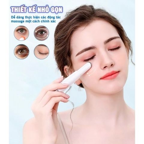 Bút Massage Mắt NIKIO NK-115 - Giảm Nếp Nhăn, Thâm Quầng, Sử Dụng Nhiệt và Ánh Sáng LED - Thiết Kế Nhỏ Gọn, Sạc USB