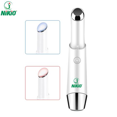 Bút Massage Mắt NIKIO NK-115 - Giảm Nếp Nhăn, Thâm Quầng, Sử Dụng Nhiệt và Ánh Sáng LED - Thiết Kế Nhỏ Gọn, Sạc USB