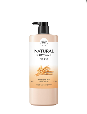 Sữa Tắm Happy Bath Natural Moisture Body Wash 900ml - Chiết Xuất Gạo, Dưỡng Ẩm Da Mềm Mại, Thư Giãn, Chăm Sóc Cơ Thể Từ Hàn Quốc