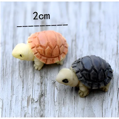 Tiểu cảnh mô hình rùa con mini trang trí tiểu cảnh, sân vườn, chậu cây kiểng