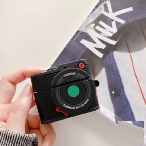 Vỏ Bọc AirPods Dẻo Silicon Hình Máy Ảnh Leica Vejmon - Phụ Kiện Tai Nghe AirPods 1 2, Case Bảo Vệ Chất Lượng Cao