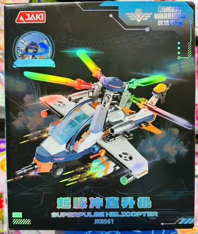 Bộ lắp ráp JAKI JK8561 máy bay trực thăng Super Pulse Helicopter