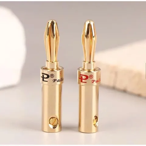 Giắc Bắp Chuối Cao Cấp Mạ Vàng Palic - Thiết Bị Âm Thanh Chất Lượng Cao và Sang Trọng, Tương Thích Nhiều Thiết Bị