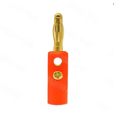 Giắc cắm bắp chuối mạ vàng HCM-10/20/40 cho cáp loa 4mm - Chất lượng âm thanh tuyệt vời, dễ lắp đặt, bền bỉ.
