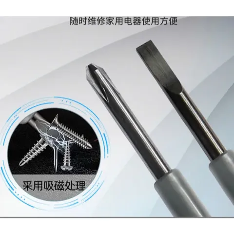 Bút Thử Điện Đa Chức Năng Vôn Kế Cảm Ứng - Tua Vít Từ Tính, Kiểm Tra Pha và Dây Đứt Ngầm, Dụng Cụ Điện Thực Tiễn Cho Gia Đình