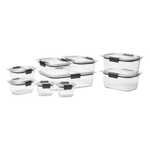 Bộ 18 Hộp Đựng Thực Phẩm Rubbermaid Brilliance Tritan - Kháng Rỉ, Chịu Nhiệt Tốt, Tiết Kiệm Không Gian, Made in USA