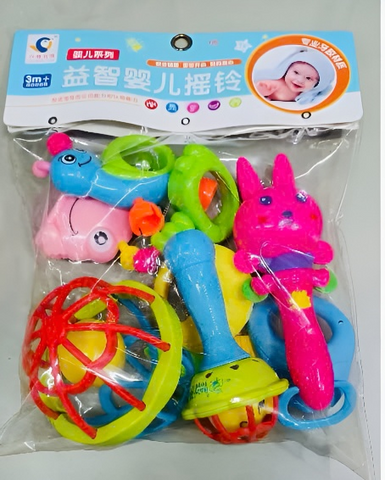 Bộ đồ chơi xúc xắc 519 cho trẻ - Đồ chơi âm thanh vui nhộn phát triển tư duy và khả năng phối hợp tay mắt cho bé từ 6 tháng tuổi