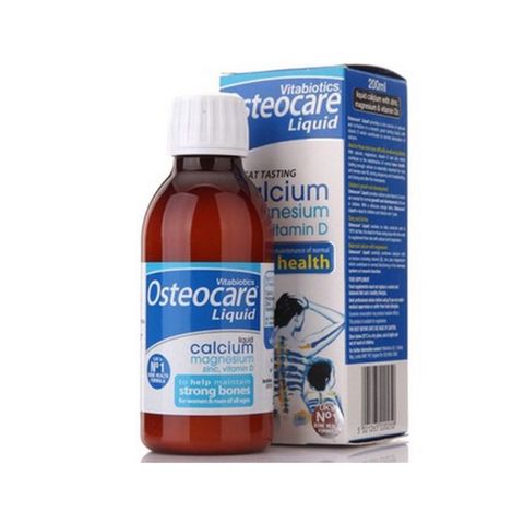 Siro OSTEOCARE Vitabiotics 200ml - Hỗ Trợ Xương Chắc Khỏe, Canxi, Vitamin D, Magie, Kẽm Cho Trẻ Em và Người Lớn