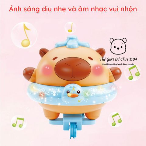 Xe Thăng Bằng Một Bánh Capybara Có Nhạc & Đèn – Đồ Chơi Lắp Ráp Đường Ray DIY 27 Chi Tiết Thú Vị Cho Bé Học Tập & Giải Trí