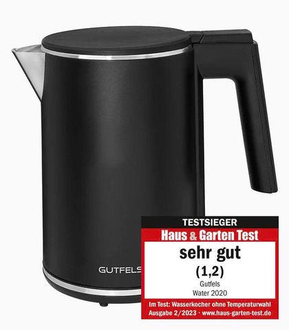 Ấm Siêu Tốc Exquisit 2200W 1L - Bình Đun Nước Chống Bỏng, Tự Động Tắt, Xuất Xứ Đức, Đế 360 Độ Tiện Lợi