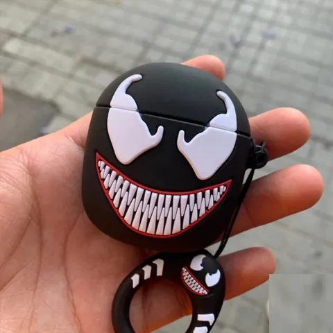 Vỏ Bọc AirPod Venom Silicon Dẻo - Phụ Kiện Tai Nghe AirPods 1 2 Siêu Cute, Thiết Kế Chất Đẹp và Tinh Tế