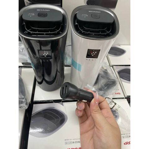 Máy Lọc Không Khí Ô Tô Sharp IG-NX15 - Khử Mùi, Plasmacluster Next 75000 Ion, Chính Hãng Nhật Bản, Thiết Kế Tiện Lợi, USB
