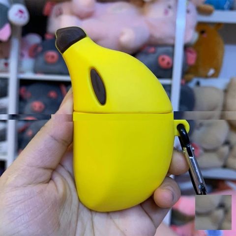 Vỏ Bọc Silicon Mềm Airpods 1 2 PRO - Thiết Kế Chuối Banana Dễ Thương Cho Hộp Sạc Tai Nghe AirPods 1 2 PRO