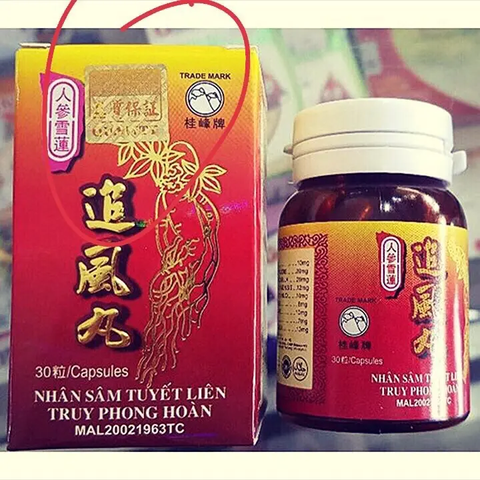 Viên uống hỗ trợ xương khớp Nhân Sâm Tuyết Liên Truy Phong Hoàn - Giúp giảm đau và cải thiện sức khỏe khớp 100% tự nhiên