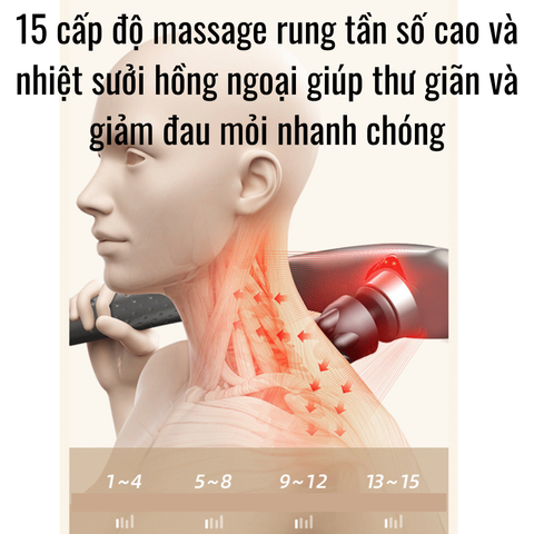 Máy massage cá heo cầm tay cao cấp sạc Pin, cây massage cầm tay