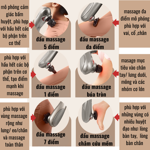 Máy massage cá heo cầm tay cao cấp sạc Pin, cây massage cầm tay