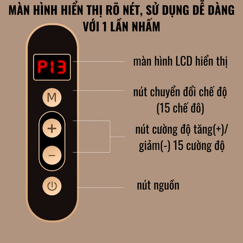 Máy massage cá heo cầm tay cao cấp sạc Pin, cây massage cầm tay