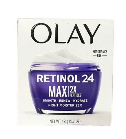 Kem Dưỡng Trắng Da OLAY Retinol 24 Max 2X Peptides - Kem Chống Lão Hóa Ban Đêm, 48gr, Mỹ, Không Hương Liệu
