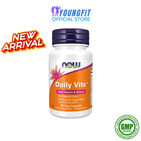 Viên Uống NOW Foods Daily Vits 30 Veg Capsules (Hộp 30 viên) - YoungFit