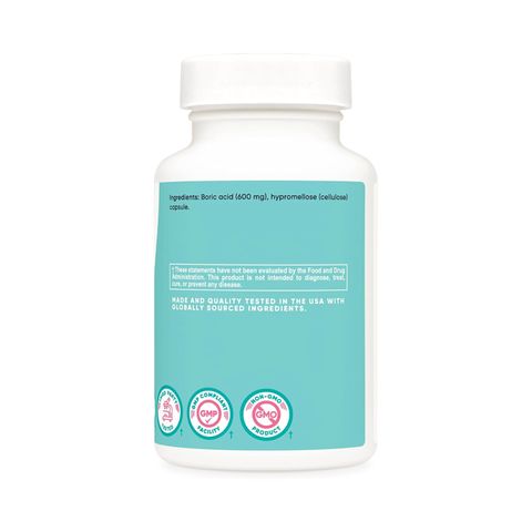 Viên Đặt Nutricost Boric Acid 600mg - 30 viên Nhộng Hỗ trợ Vệ Sinh Phụ Nữ và Cân Bằng pH, Mỹ