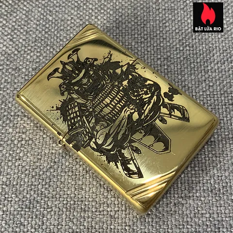 Zippo 270 Khắc Samurai - Bật Lửa Zippo Khắc Laser Sâu Độc Đáo, Quà Tặng Hấp Dẫn cho Fan Anime và Văn Hóa Nhật Bản