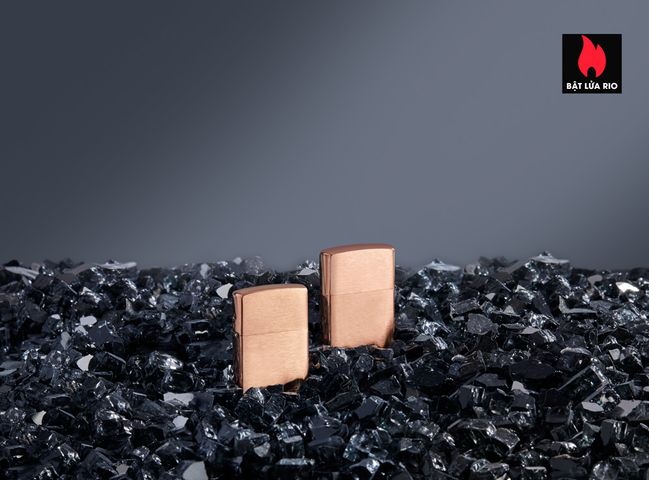 Bật Lửa Zippo Đồng Đỏ Nguyên Khối 48107 - Vỏ Đồng Nguyên Khối, Ruột Thép Không Gỉ Mạ Đen, Quà Tặng Cao Cấp 2022