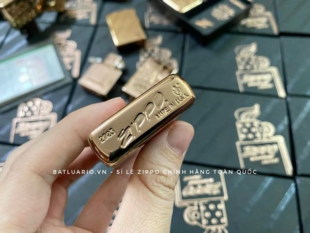 Bật Lửa Zippo Script 48768 - Sưu Tầm Giới Hạn Armor Rose Gold - Quà Tặng Sang Trọng Cho Fan Hâm Mộ