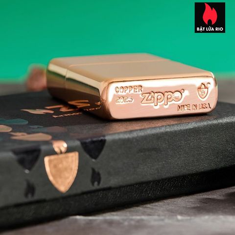 Bật Lửa Zippo Armor® Solid Copper Case - Bật Lửa Đồng Đỏ Cao Cấp Kỷ Niệm, Thời Trang và Sang Trọng Cho Người Yêu Zippo