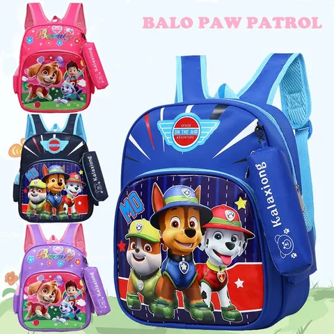 Balo cho bé đi học mẫu giáo 3-6 tuổi họa tiết hoạt hình Những Chú Chó Cứu Hộ Paw Patrol