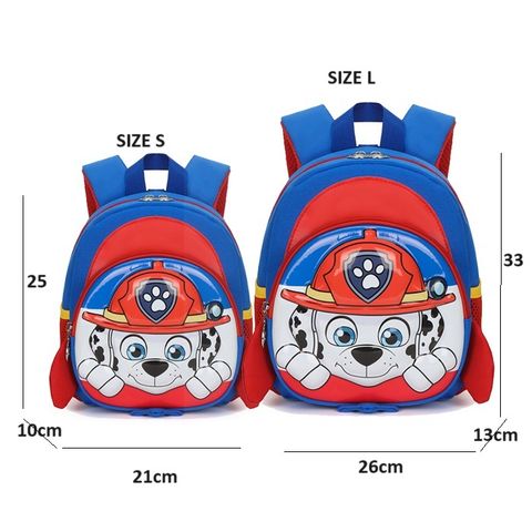 Balo phi thuyền chống đi lạc Đội Chó Cứu Hộ Paw Patrol mặt cứng 3D đáng yêu cho bé đi học mẫu giáo 255809