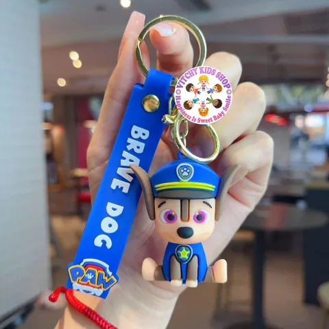 Móc khóa đồ chơi, phụ kiện treo balo nhân vật hoạt hình Đội chó cứu hộ PAW PATROL dễ thương cho bé
