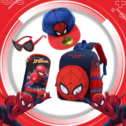 [Spider Man] Dành cho bé đam mê Người Nhện Balo, Mắt kính, Nón