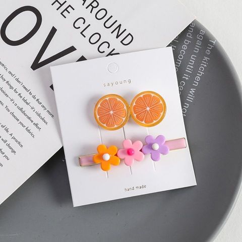 Bộ Kẹp Tóc Hình Trái Cây Xinh Xắn Cho Bé