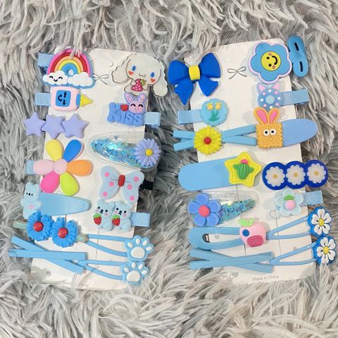 Set Kẹp Tóc 14 Chi Tiết Mẫu Mới cho bé gái phong cách Hàn Quốc cực kỳ đáng yêu