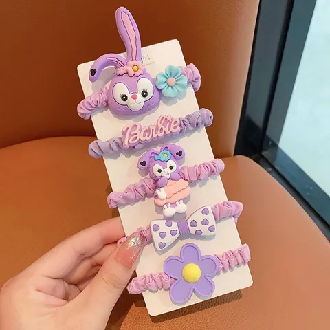 Cột Tóc, Buộc Tóc Gấu Dâu Hồng Lotso Cho Bé Xinh Xắn Đáng Yêu
