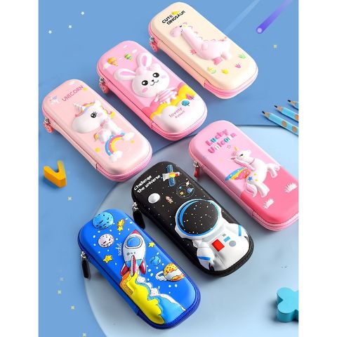 Hộp bút hộp đựng bút đa năng họa tiết hoạt hình 3D dễ thương giá rẻ siêu nhẹ cho bé gái và bé trai