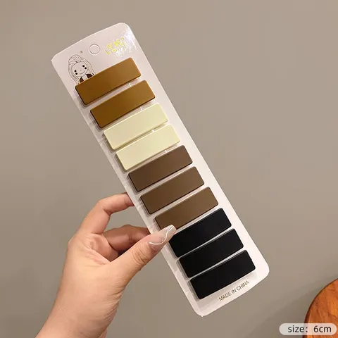 Kẹp tóc mái cao cấp - cặp bấm mái nữ đẹp màu trơn pastel, vintage Hàn Quốc