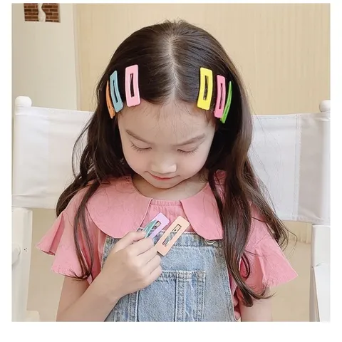 Kẹp tóc mái cao cấp - cặp bấm mái nữ đẹp màu trơn pastel, vintage Hàn Quốc