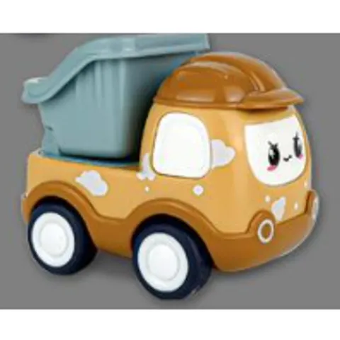 Bộ 6 Xe Hơi Đồ Chơi Mini Họa tiết Hoạt Hình Xây Dựng có Dây Cót Cho Bé
