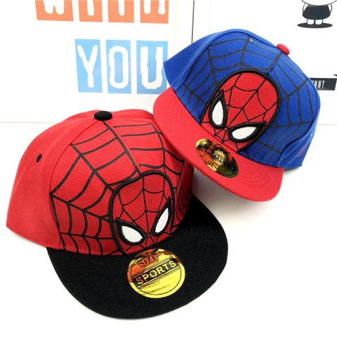 Nón lưỡi trai cho bé trai từ 3 đến 8 tuổi thêu hình hoạt hình Captain America, SpiderMan siêu đẹp
