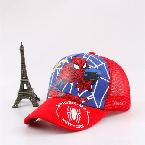 Nón lưỡi trai cho bé trai từ 3 đến 8 tuổi thêu hình hoạt hình Captain America, SpiderMan siêu đẹp