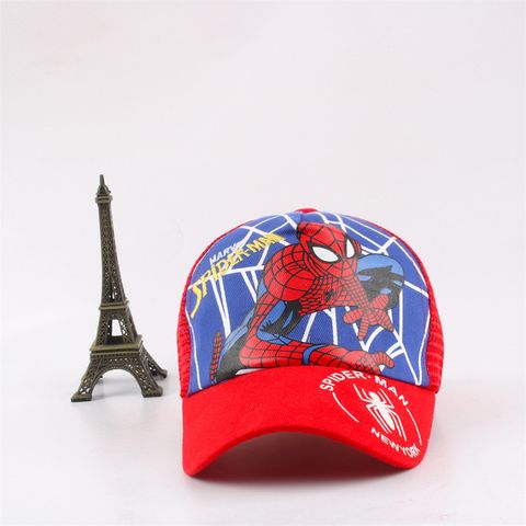 Nón lưỡi trai cho bé trai từ 3 đến 8 tuổi thêu hình hoạt hình Captain America, SpiderMan siêu đẹp