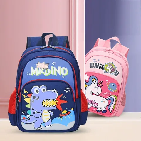 Balo Khủng Long đáng yêu Mr Dino 3 ngăn cho bé đi học mẫu giáo 3-5 tuổi