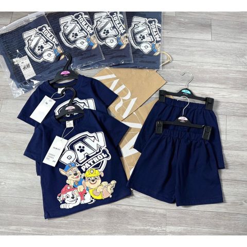 Bộ Cotton mềm mịn cho bé trai PAW PATROL hình Chú Chó Cứu Hộ đáng yêu