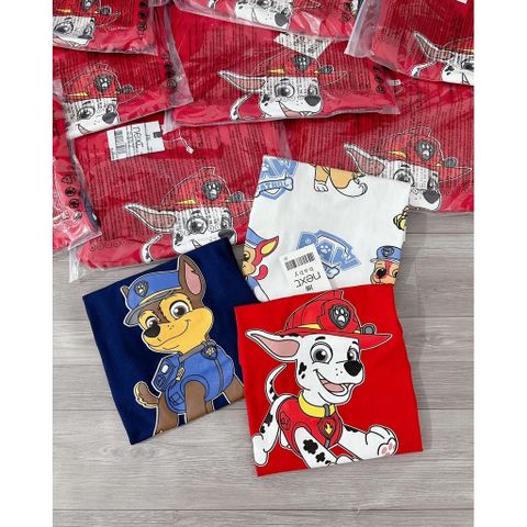 Áo thun bé trai PAW PATROL áo phông cho bé trai hình Chú Chó Cứu Hộ đáng yêu chất cotton 100%
