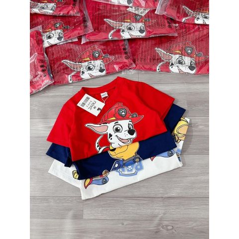 Áo thun bé trai PAW PATROL áo phông cho bé trai hình Chú Chó Cứu Hộ đáng yêu chất cotton 100%