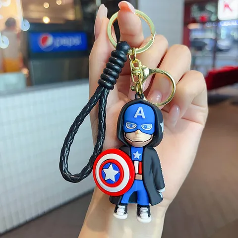 Móc khóa đồ chơi, phụ kiện treo balo nhân vật hoạt hình siêu anh hùng dễ thương cho bé