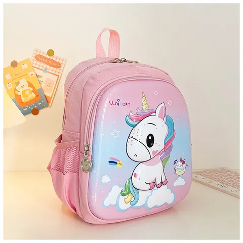 Balo mini kích thước nhỏ cho bé đi mẫu giáo 3-5 tuổi mặt nhựa cứng 3D hình Người Nhện Siêu Nhân