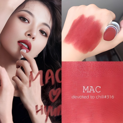 Son MAC Powder Kiss Lipstick Devoted To Chili đỏ ớt 240764